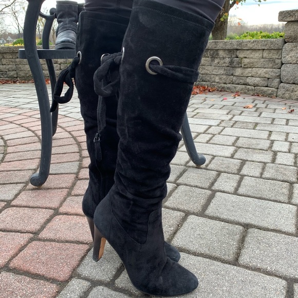 cole haan nike air suede boots